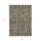 Edge Collections - 10' x 14' - Gray - Washable Non-Skid Indoor Outdoor Area Rug with Oriental Design - 1 Piece